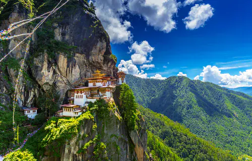 Tiger's Nest monastery above Paro Valley